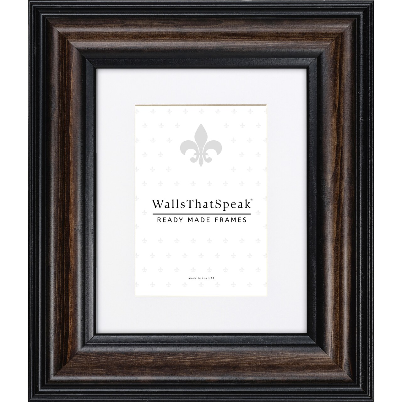 Potomac 2.5", American Walnut Matted Picture Frame by wallsthatspeak